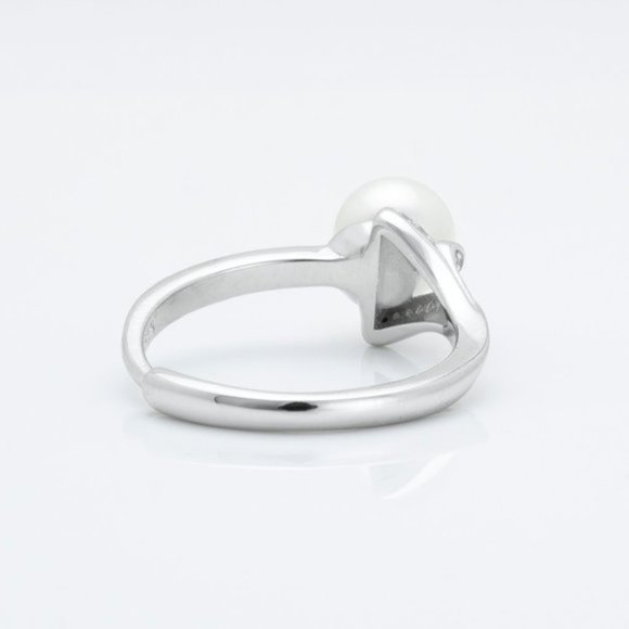 Natural Pearl Sterling Silver Ring - Picture 3 of 4